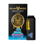 A Blue Slushie Hybrid disposable vape pen with blue and white packaging.