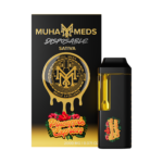 Pineapple Express Sativa 2G disposable vape pen against a clean background, highlighting its sleek design and branding.