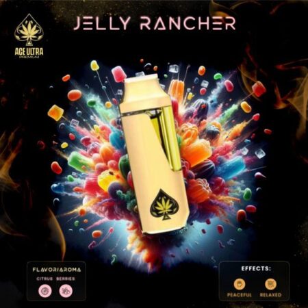 ACE JELLY RANCHER disposable vape pen showcasing its vibrant packaging.