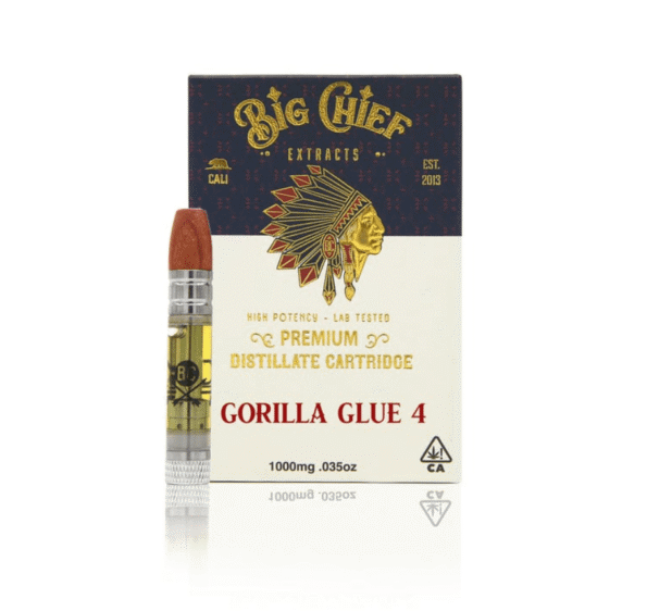 Buy Big Chief Gorilla Glue Online | Potent GG4 Vape Carts