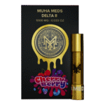 A close-up of the Cherry Berry vape cartridge, highlighting its premium oil and sleek design.