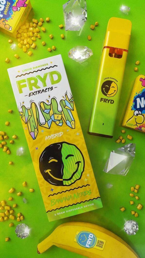 Buy Fryd Banana Nerdz Disposable | Sweet & Tangy Vape