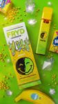 FRYD Disposable Banana Nerdz vape pen showcasing its colorful packaging and sleek design.