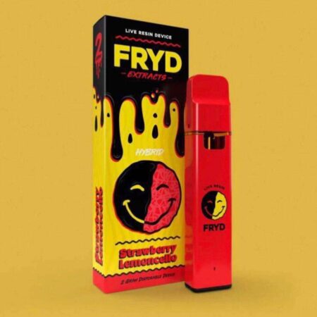 FRYD DISPOSABLE STRAWBERRY LEMONCELLO vape pen against a clean background.