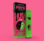 FRYD Disposable Watermelon Gushers vape pen shown against a clean background, highlighting its sleek design and vibrant branding.