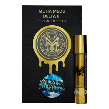 A Northern Lights vape cartridge displayed attractively.
