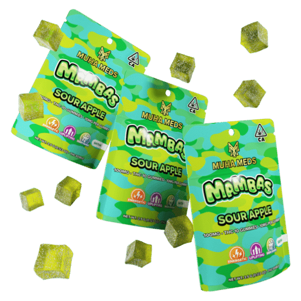 Buy Sour Apple Muha Meds Mambas | Hash Rosin Edibles