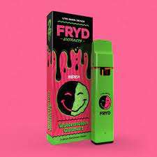 Watermelon Gushers Fryd Extract 2-Gram Disposable Vape Pen in its vibrant green packaging.